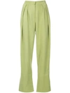 CHRISTOPHER ESBER PLEATED FRONT WIDE LEG TROUSERS