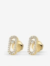 MESSIKA MESSIKA WOMEN'S YELLOW MOVE UNO 18CT YELLOW-GOLD AND DIAMOND-SET STUD EARRINGS,10024898
