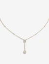 MESSIKA MESSIKA WOMEN'S PINK MY TWIN 18CT PINK-GOLD AND 0.10CT DIAMOND TIE NECKLACE,10025796