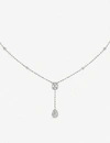 MESSIKA MESSIKA WOMENS WHITE MY TWIN 18CT WHITE-GOLD AND 0.10CT DIAMOND TIE NECKLACE,10025789