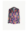 THE KOOPLES Paisley-print silk-satin shirt