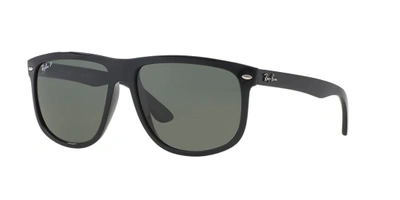 Ray Ban 'boyfriend' 60mm Polarized Sunglasses - Black/ Green P