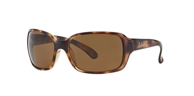 Ray Ban 'big Glamour' 60mm Polarized Sunglasses - Tortoise In Polarized Brown Classic B-15