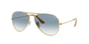 Ray Ban Ray-ban Unisex Original Brow Bar Aviator Sunglasses, 58mm In Light Blue Gradient