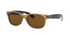 Ray Ban New Wayfarer Sunglasses In Polarized Brown Classic B-15