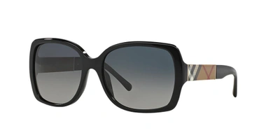 Burberry Be4160 Black Female Sunglasses In Polar Grey