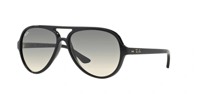 Ray Ban Cats 5000 Classic Sunglasses Black Frame Grey Lenses 59-13