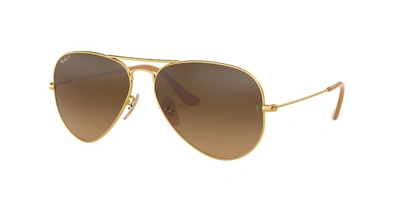 Ray Ban Ray In Polarized Brown Gradient