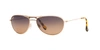 Maui Jim Baby Beach Polarized Brow Bar Aviator Sunglasses, 56mm In Copper