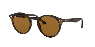 Ray Ban Ray-ban Rb2180 Dark Havana Sunglasses In Polarized Brown Classic B-15