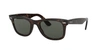 Ray Ban Standard Classic Wayfarer 50mm Polarized Sunglasses - Tortoise Polarized In Polarized Green Classic G-15