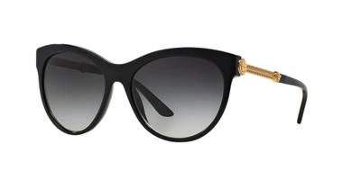 Versace Ve4260 Black Sunglasses In Light Grey Gradient Dark Blue