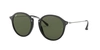 Ray Ban Round Fleck Sunglasses Silver Frame Green Lenses 49-21 In Green Classic G-15