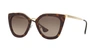 Prada Gradient Metal-trim Geometric Cat-eye Sunglasses, Havana In Brown Gradient