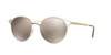 Prada Round Metal Open-inset Sunglasses In Gold