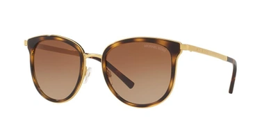 Michael Kors 54mm Round Sunglasses In Brown Gradient