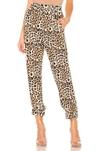 Atm Anthony Thomas Melillo Leopard-print Silk-charmeuse Track Pants In Leopard Print