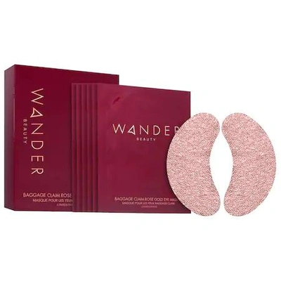 WANDER BEAUTY BAGGAGE CLAIM ROSE GOLD EYE MASKS 6 X EYE MASKS,P437960