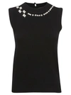 MARC JACOBS EMBELLISHED KNITTED TANK TOP,10735000