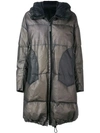 ISAAC SELLAM EXPERIENCE HOODED LEATHER PUFFER COAT