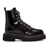 BALMAIN BALMAIN BLACK FUR ARMY BOOTS