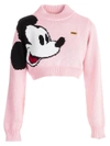 GCDS GCDS MICKEY MOUSE INTARSIA SWEATER,10735443