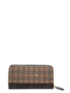 BURBERRY CHECKED LEATHER CONTINENTAL WALLET,10735800