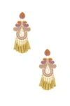 MERCEDES SALAZAR MERCEDES SALAZAR CURUBAS EARRINGS IN LILAC,MECZ-WL4