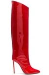 ALEXANDRE VAUTHIER ALEXANDRE VAUTHIER ALEX PATENT KNEE HIGH BOOTS IN RED