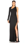 MICHELLE MASON Gown With Asymmetrical Back,MMAF-WD148