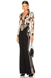 ZUHAIR MURAD Floral Frame Embroidered Jumpsuit