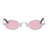 ROBERI AND FRAUD ROBERI AND FRAUD SSENSE EXCLUSIVE SILVER DORIS SUNGLASSES
