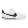 NIKE WHITE LEATHER BASIC CORTEZ SNEAKERS