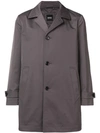 HUGO BOSS BUTTONED SINGLE BREASTED TRENCH COAT