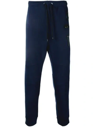 Fendi Cuffed Track Trousers - Blue