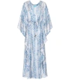MELISSA ODABASH ROBIN真丝混纺长罩衫裙,P00358038