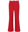 JOSEPH WOOL-BLEND HIGH-RISE FLARED trousers,P00343992