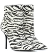 SAINT LAURENT PRINTED LEATHER ANKLE BOOTS,P00343697