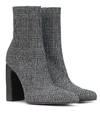 BALENCIAGA CHECKED WOOL ANKLE BOOTS,P00344091