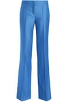 EMILIO PUCCI WOOL AND SILK-BLEND TWILL WIDE-LEG PANTS,3074457345619516785