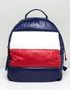 TOMMY HILFIGER FLAG PADDED BACKPACK - NAVY,AW0AW06354901