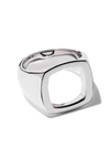 Tom Wood Cushion Open Ring In Silver