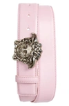 VERSACE MEDUSA HEAD LEATHER BELT,DCU4140DVTP1