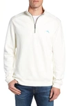 Tommy Bahama Tobago Bay Half-zip Sweatshirt In Coconut