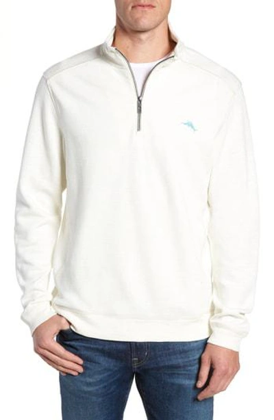 Tommy Bahama Tobago Bay Half-zip Sweatshirt In Coconut