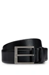Hugo Boss Elloy Leather Belt In Black