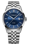 Raymond Weil Freelancer Automatic Blue Dial Stainless Steel Men's Watch 2731-st-50001 In Silver/ Blue/ Silver