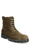 Vince Men's Commander Lace-up Suede Boots In Dark Olive