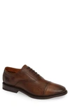 Frye Paul Bal Leather Oxfords In Dark Brown