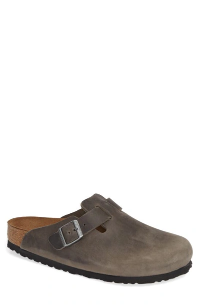 Birkenstock Men's Boston Clogs In Gray